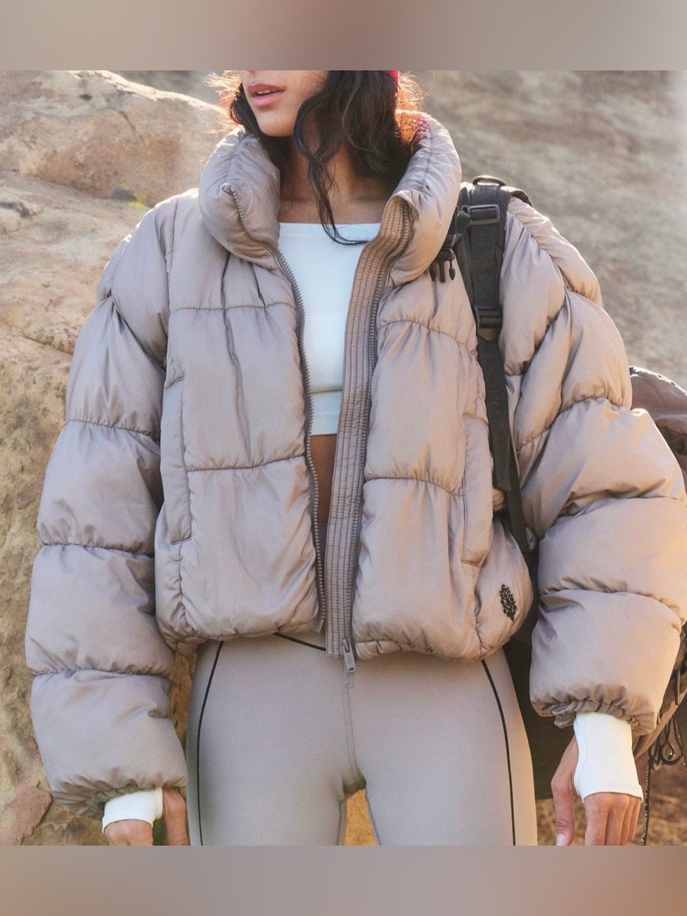 Free People In a Bubble Puffer Jacket